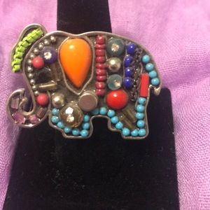 Multi-colored blinged out Elephant Ring